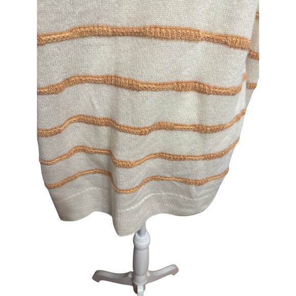 Lafayette 148 New York Cashmere Stripped Breton Sz 2X Stripped Luxurious Sweater - Picture 3 of 15